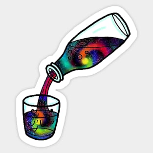 Galaxy in a Bottle Sticker